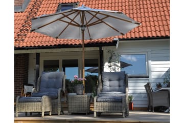 Parasoll Lyon 300 cm Olefin Offwhite - Fritab - Utemöbler & utemiljö - Solskydd - Parasoll
