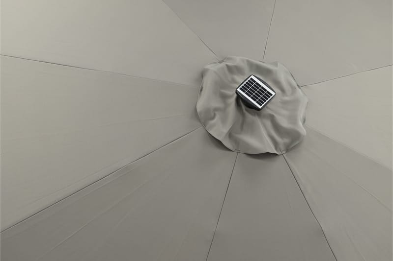 Parasoll Sabal 270 cm med LED Grå - Venture Home - Parasoll