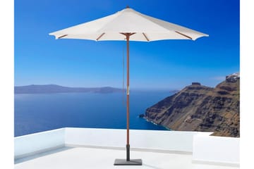 Parasoll Toscana 237 cm - Vit - Utemöbler & utemiljö - Solskydd - Parasoll - Strandparasoll
