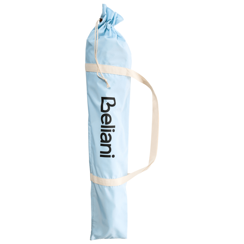 Parasoll utomhus 155 cm Mondello - vit/blå - Utemöbler & utemiljö - Solskydd - Parasoll - Strandparasoll