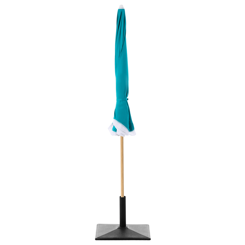 Parasoll utomhus 232 cm Sestriere - blå/vit/brun - Utemöbler & utemiljö - Solskydd - Parasoll - Balkongparasoll