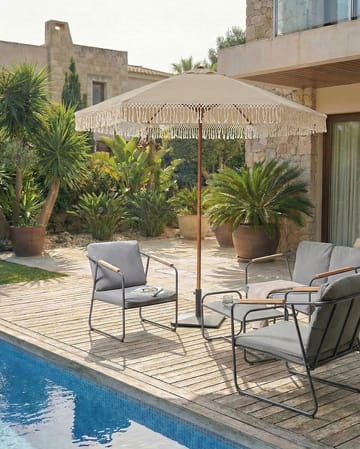 Parasoll utomhus 258 cm Murasa - beige/brun - Utemöbler & utemiljö - Solskydd - Parasoll - Balkongparasoll