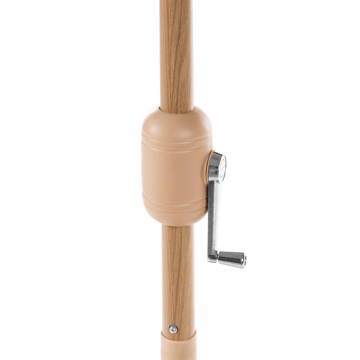 Parasoll utomhus 270 cm Isolotto - grå/brun/svart - Utemöbler & utemiljö - Solskydd - Parasoll - Balkongparasoll