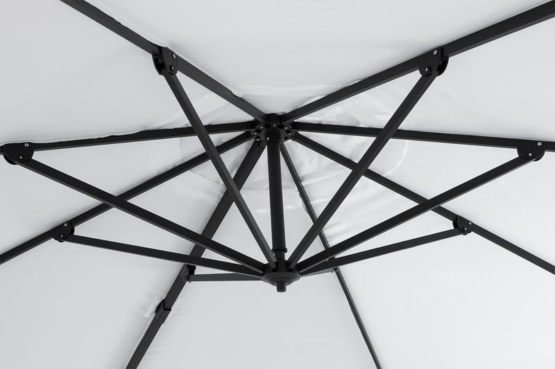 Parasoll Vienna Lyx 350 cm - Vit|Svart - Utemöbler & utemiljö - Solskydd - Parasoll