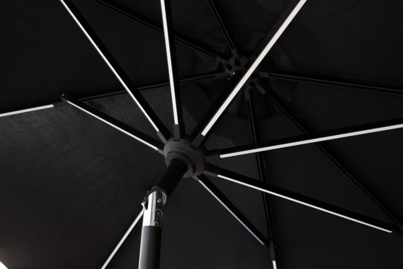 Parasoll Sabal 270 cm med LED Svart - Venture Home - Parasoll