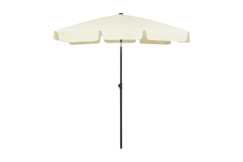 Strandparasoll gul 180x120 cm - Strandparasoll