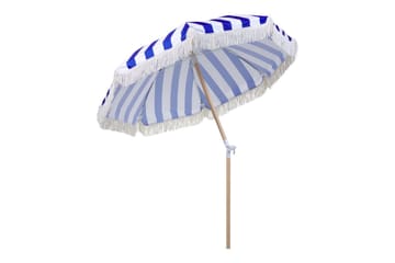 Parasoll Teulon 150 cm - Blå/Vit/Ljusbrun - Utemöbler & utemiljö - Solskydd - Parasoll