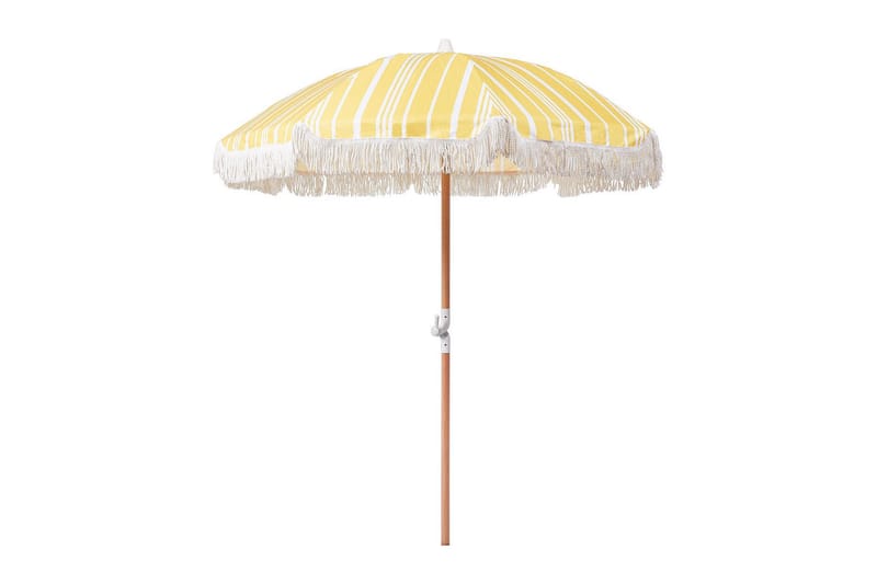 Parasoll Teulon 150 cm - Gul/Vit/Ljusbrun - Utemöbler & utemiljö - Solskydd - Parasoll