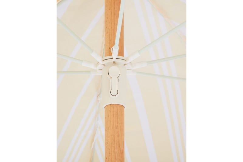 Parasoll Teulon 150 cm - Gul/Vit/Ljusbrun - Utemöbler & utemiljö - Solskydd - Parasoll