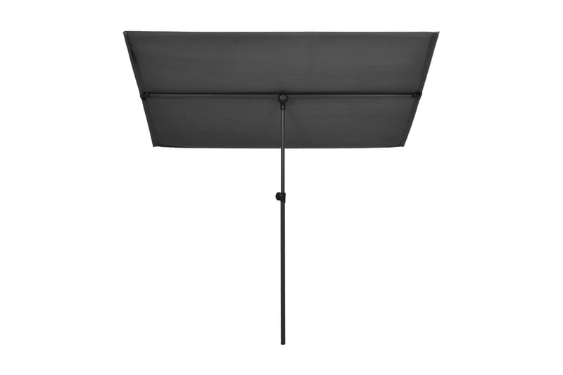 Trädgårdsparasoll med aluminiumstång 180x130 cm antracit - Parasoll