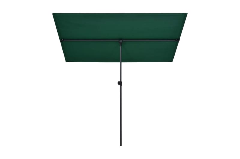 Trädgårdsparasoll med aluminiumstång 180x130 cm grön - Parasoll