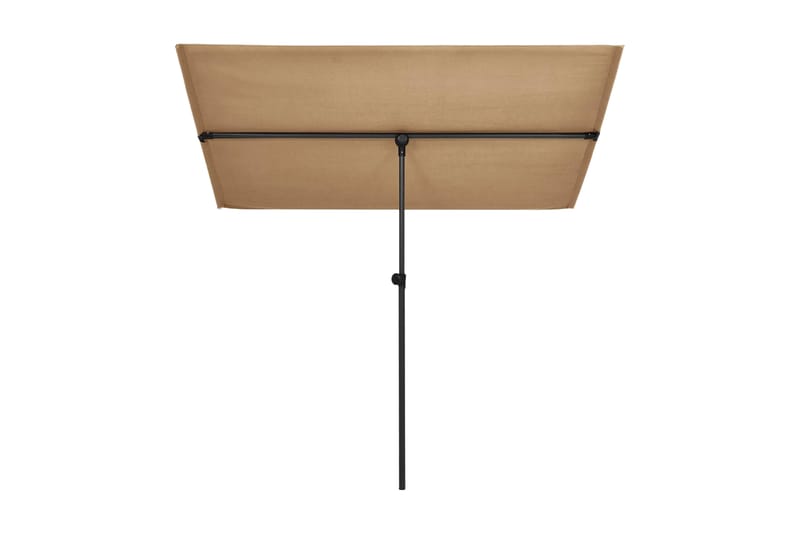 Trädgårdsparasoll med aluminiumstång 180x130 cm taupe - Parasoll
