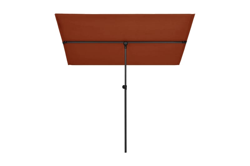 Trädgårdsparasoll med aluminiumstång 180x130 cm terrakotta - Parasoll