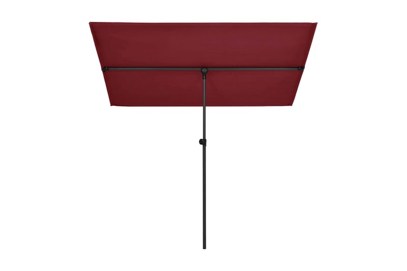 Trädgårdsparasoll med aluminiumstång 180x130 cm vinröd - Parasoll
