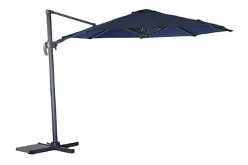 Trädgårdsparasoll Miami fribärande Ø3,5 m - blå - Utemöbler & utemiljö - Solskydd - Parasoll - Hängparasoll