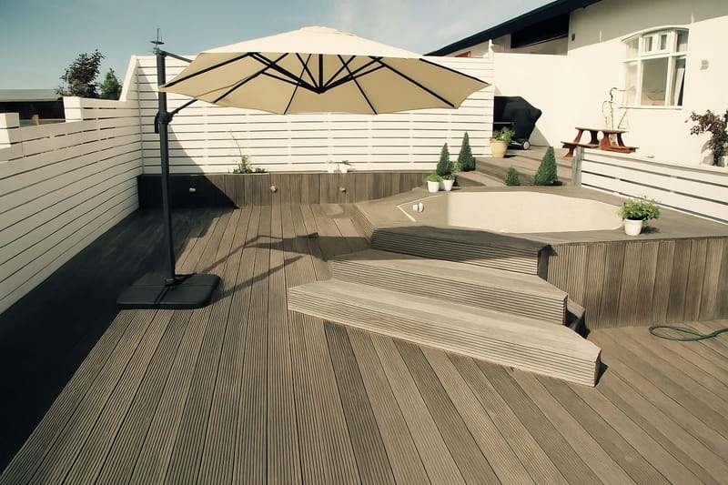 Trädgårdsparasoll Miami fribärande Ø3,5 m - sand - Utemöbler & utemiljö - Solskydd - Parasoll - Hängparasoll