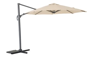 Trädgårdsparasoll Miami fribärande Ø3,5 m - sand - Utemöbler & utemiljö - Solskydd - Parasoll - Hängparasoll