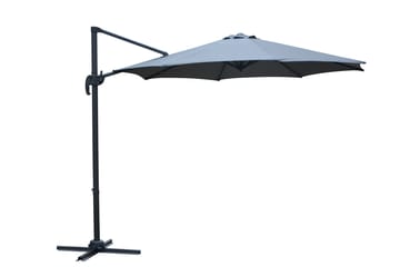 Utomhusparasoll Miami hängparasoll Ø3 m - grå - Utemöbler & utemiljö - Solskydd - Parasoll - Hängparasoll