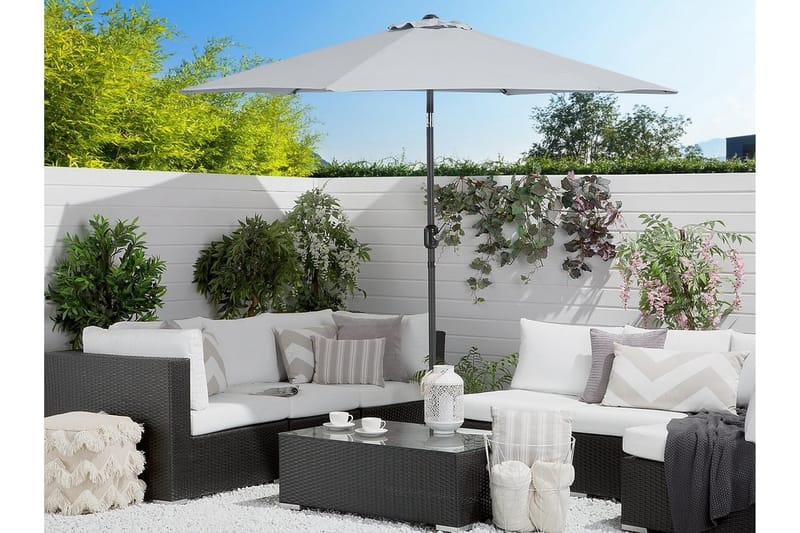 Varese Ii Parasoll 230 cm - Ljusgrå - Utemöbler & utemiljö - Solskydd - Parasoll