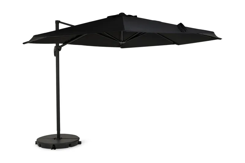 Vienna Lyx Parasoll 3,5 m - Svart - Utemöbler & utemiljö - Solskydd - Parasoll - Hängparasoll