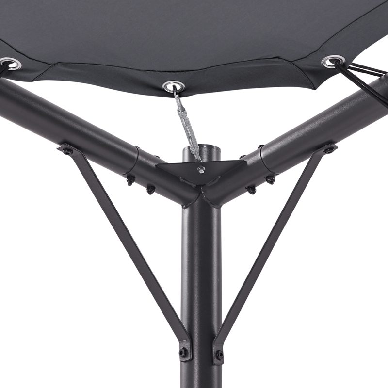 Paviljong Aventine 300 cm Stål - Grå/Svart - Utemöbler & utemiljö - Solskydd - Pergola