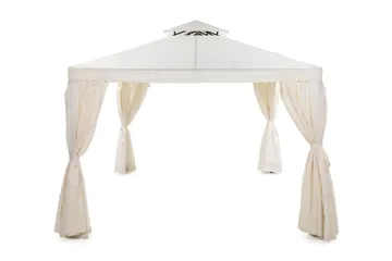 Bermuda Komplett Paviljong 3x3 m - Naturvit - Utemöbler & utemiljö - Solskydd - Paviljong - Komplett paviljong