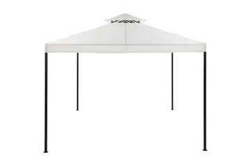 Bermuda komplett paviljong inkl tak och väggar 3x3m - Offwhite - Utemöbler & utemiljö - Solskydd - Paviljong - Komplett paviljong