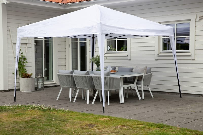 Easy Up Paviljong 295x295 cm - Vit - Utemöbler & utemiljö - Solskydd - Paviljong - Komplett paviljong