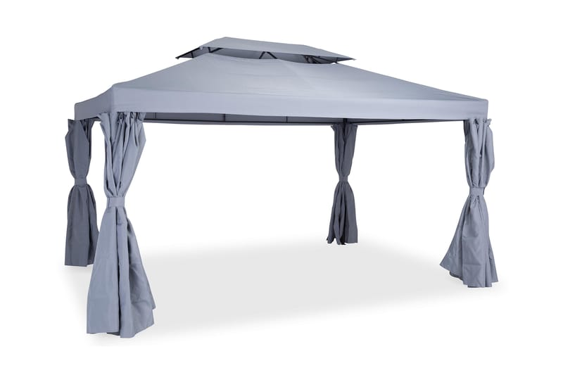 Paviljong utan Väggar Bermuda 300x400 cm inkl. Myggnät - Ljusgrå - Utemöbler & utemiljö - Solskydd - Paviljong