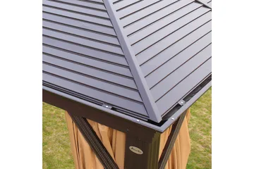 Sunsetia Paviljong 300x400x270 cm - Brun/Beige - Utemöbler & utemiljö - Solskydd - Paviljong - Komplett paviljong