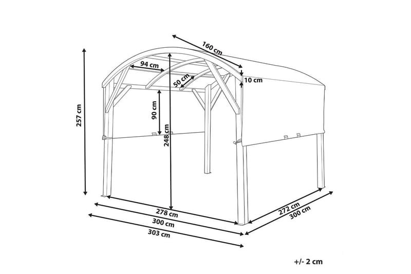 Lusthus Scopello - Utemöbler & utemiljö - Solskydd - Paviljong - Komplett paviljong