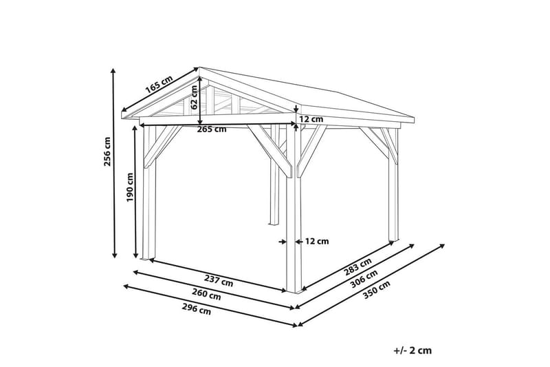 Lusthus Secchia - Utemöbler & utemiljö - Solskydd - Paviljong - Komplett paviljong