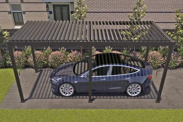 Mirador Paviljong utan Väggar 300x400x250 cm - Mörkgrå - Utemöbler & utemiljö - Solskydd - Paviljong