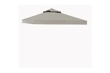 Paviljongtak Hillerstorp Luxor 300 x 300 cm Sand - Sand - Utemöbler & utemiljö - Solskydd - Paviljong - Paviljongtak