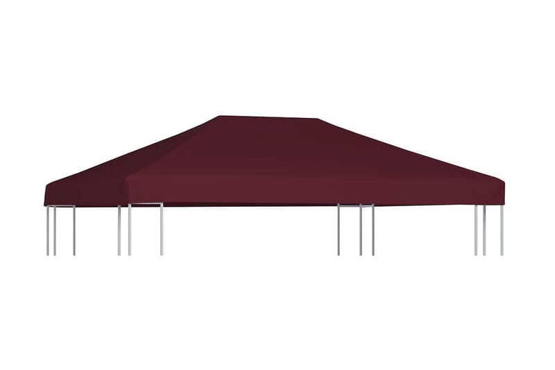 Paviljongtak 310 g/m² 3x4 m vinröd - Röd - Paviljongtak