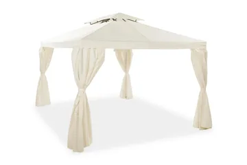 Bermuda Väggar till Paviljong 3x4 m - Beige/Vit - Utemöbler & utemiljö - Solskydd - Paviljong - Paviljongvägg