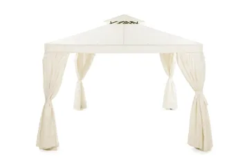 Bermuda Väggar till Paviljong 3x4 m - Beige/Vit - Utemöbler & utemiljö - Solskydd - Paviljong - Paviljongvägg