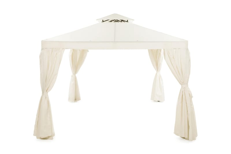 Bermuda Väggar till Paviljong 3x4 m - Beige/Vit - Utemöbler & utemiljö - Solskydd - Paviljong - Paviljongvägg