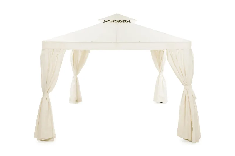 Bermuda Väggar till Paviljong 3x4 m - Beige/Vit - Utemöbler & utemiljö - Solskydd - Paviljong - Paviljongvägg