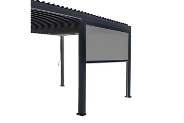 Mirador Alasvedettävä paviljongin seinä 3m Grå - Utemöbler & utemiljö - Solskydd - Paviljong - Paviljongvägg