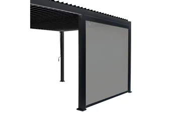 Mirador Alasvedettävä paviljongin seinä 3m Grå - Utemöbler & utemiljö - Solskydd - Paviljong - Paviljongvägg