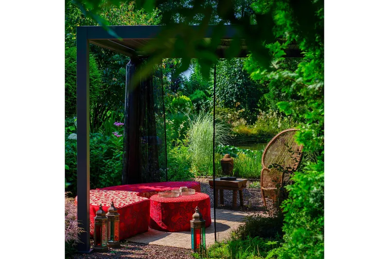 Myggnät till Paviljong Mirador 4 st Svart - Utemöbler & utemiljö - Solskydd - Paviljong - Paviljongvägg