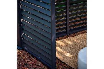 Paviljong vägg Mirador 93x235  cm Mör kgrå aluminium - Utemöbler & utemiljö - Solskydd - Paviljong - Paviljongvägg