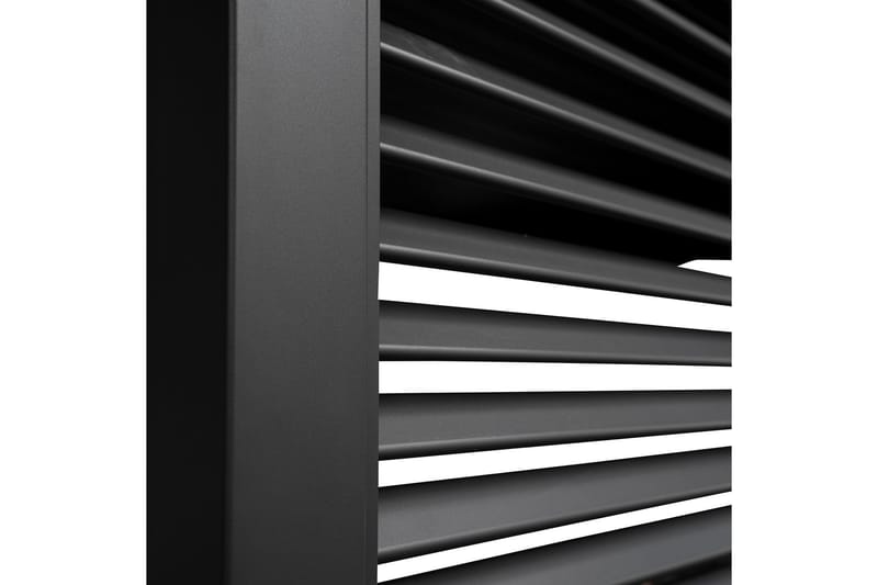 Paviljong vägg Mirador 93x235  cm Mör kgrå aluminium - Utemöbler & utemiljö - Solskydd - Paviljong - Paviljongvägg