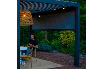 Rullgardin Paviljong vägg Mirador 3m Grå - Utemöbler & utemiljö - Solskydd - Paviljong - Paviljongvägg