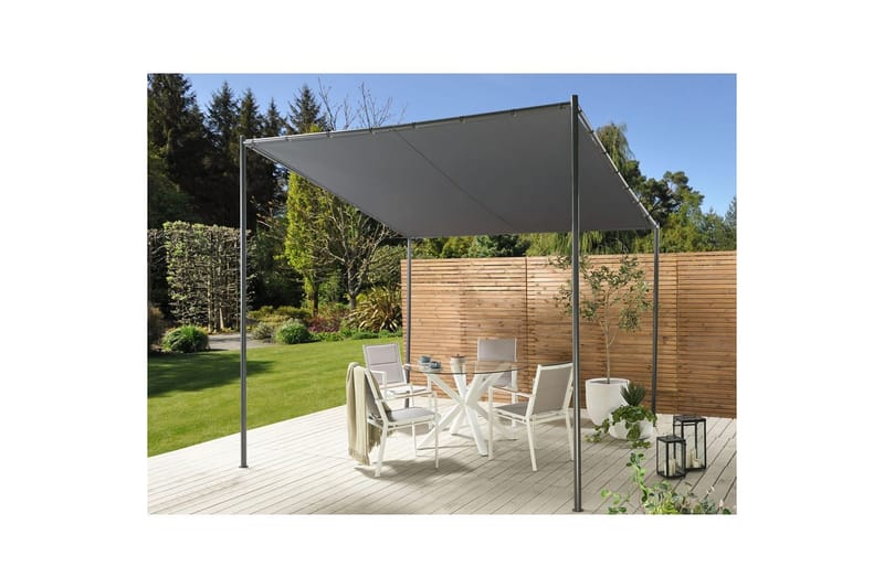 Trädgårdspergola Vimino - Grå, svart - Utemöbler & utemiljö - Solskydd - Pergola