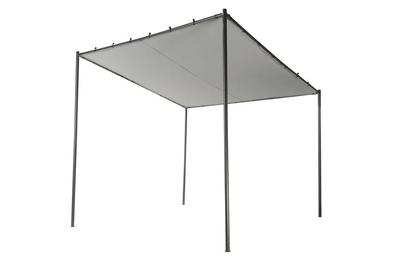 Trädgårdspergola Vimino - Grå - Utemöbler & utemiljö - Solskydd - Pergola