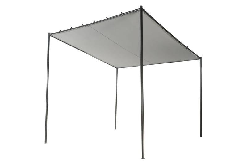Trädgårdspergola Vimino - Grå - Utemöbler & utemiljö - Solskydd - Paviljong - Komplett paviljong