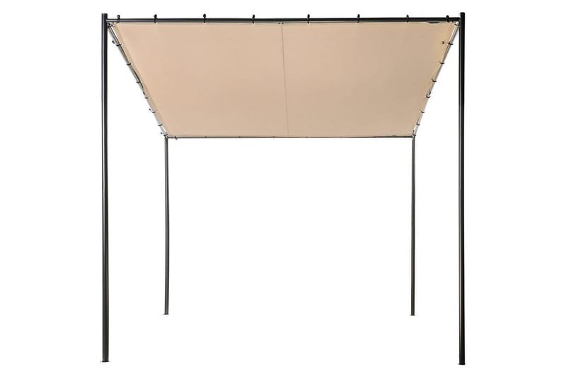 Trädgårdspergola Vimino - Taupe, svart - Utemöbler & utemiljö - Solskydd - Paviljong - Komplett paviljong