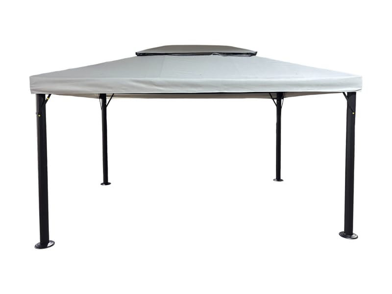 Utepaviljong SUNSET Paviljong 3x4 m - grå - Utemöbler & utemiljö - Solskydd - Paviljong - Komplett paviljong